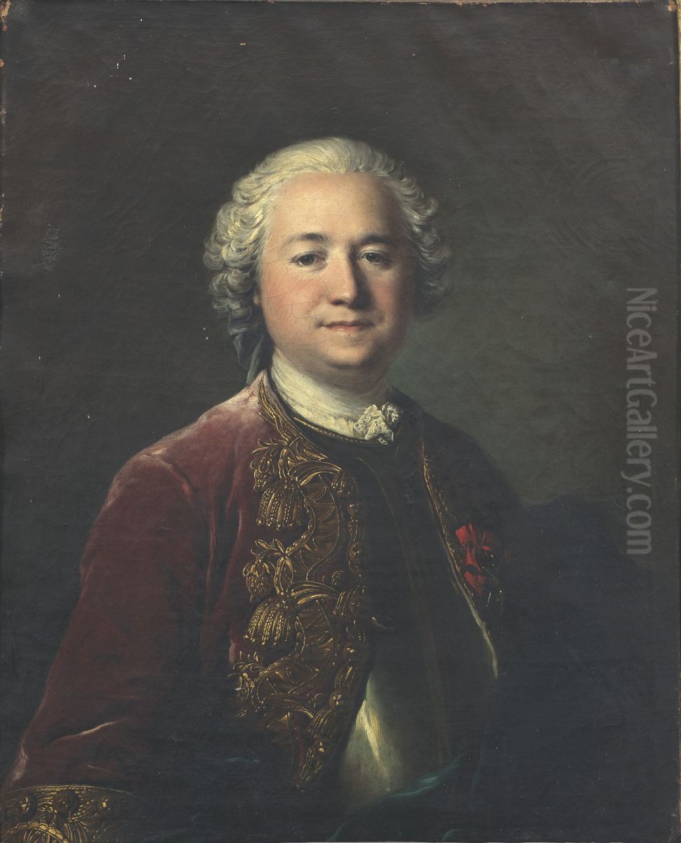 Portrait of Jean-Nicolas Megret de Serilly (1702-1752) Oil Painting by Louis Tocque