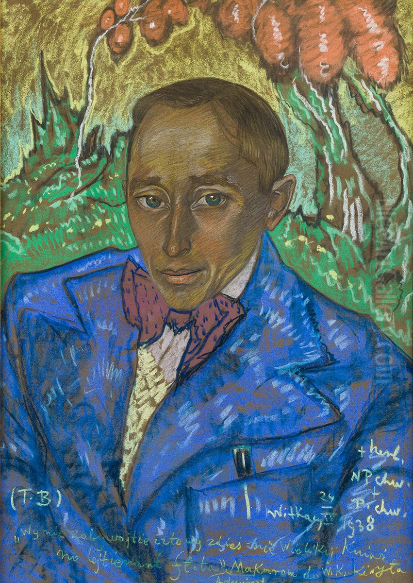 Portret Ottona Fedorowicza Oil Painting by Stanislaw Ignacy Witkiewicz (Witkacy)