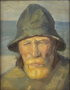 Portraet af en fisker fra Skagen.
