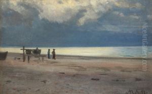 Fishermen on the beach.