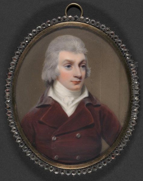 Sir Charles Blunt, fourth Baronet Oil Painting by Henry Bone