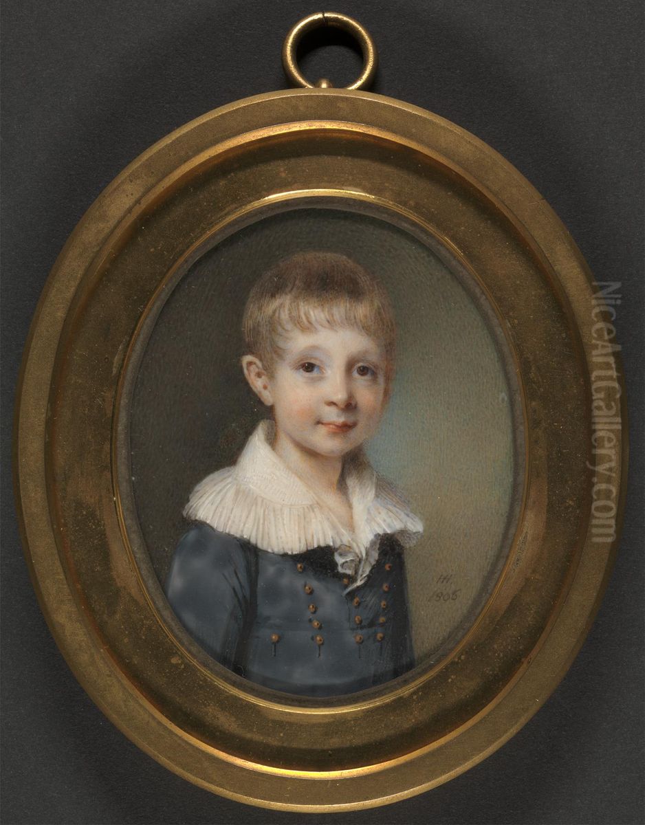 A Young Boy Oil Painting by Horace Hone