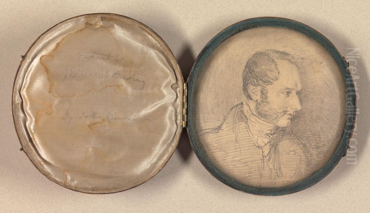 Mr. Jacob Barring Oil Painting by John Linnell