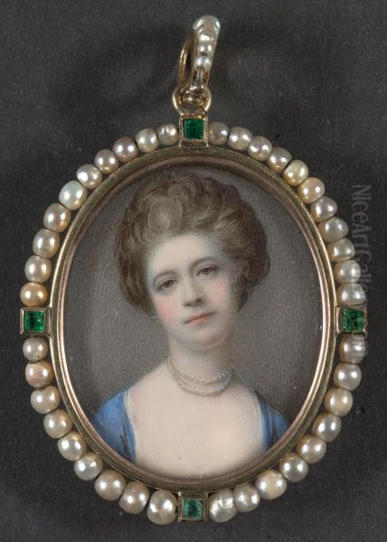 Portrait of an Unknown Lady Oil Painting by Richard Cosway
