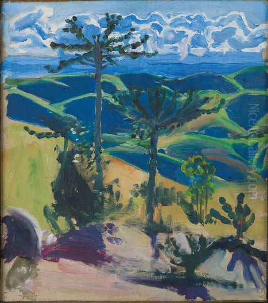 Euforbia-puita Oil Painting by Akseli Valdemar Gallen-Kallela
