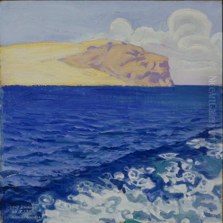 Cap Guardafui (Intian valtameri, Cap Guardafui -niemen kohdalla) Oil Painting by Akseli Valdemar Gallen-Kallela