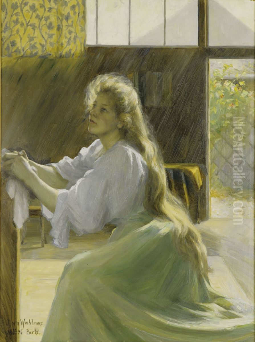 Inspiration Oil Painting by Dora Wahlroos