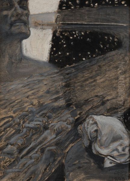 River of the Dead Oil Painting by Akseli Valdemar Gallen-Kallela