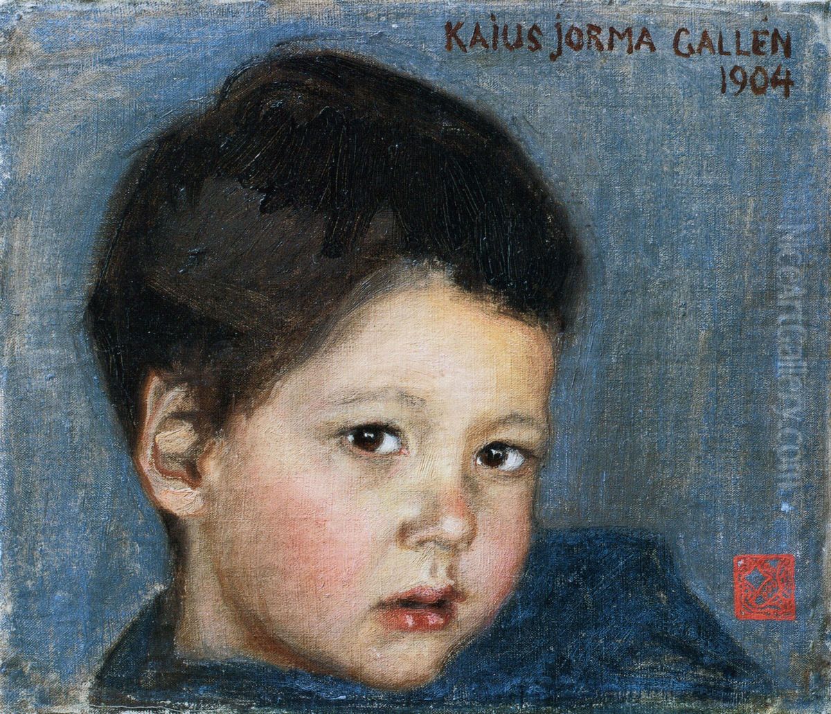 Portrait of Kaius Jorma Gallen Oil Painting by Akseli Valdemar Gallen-Kallela