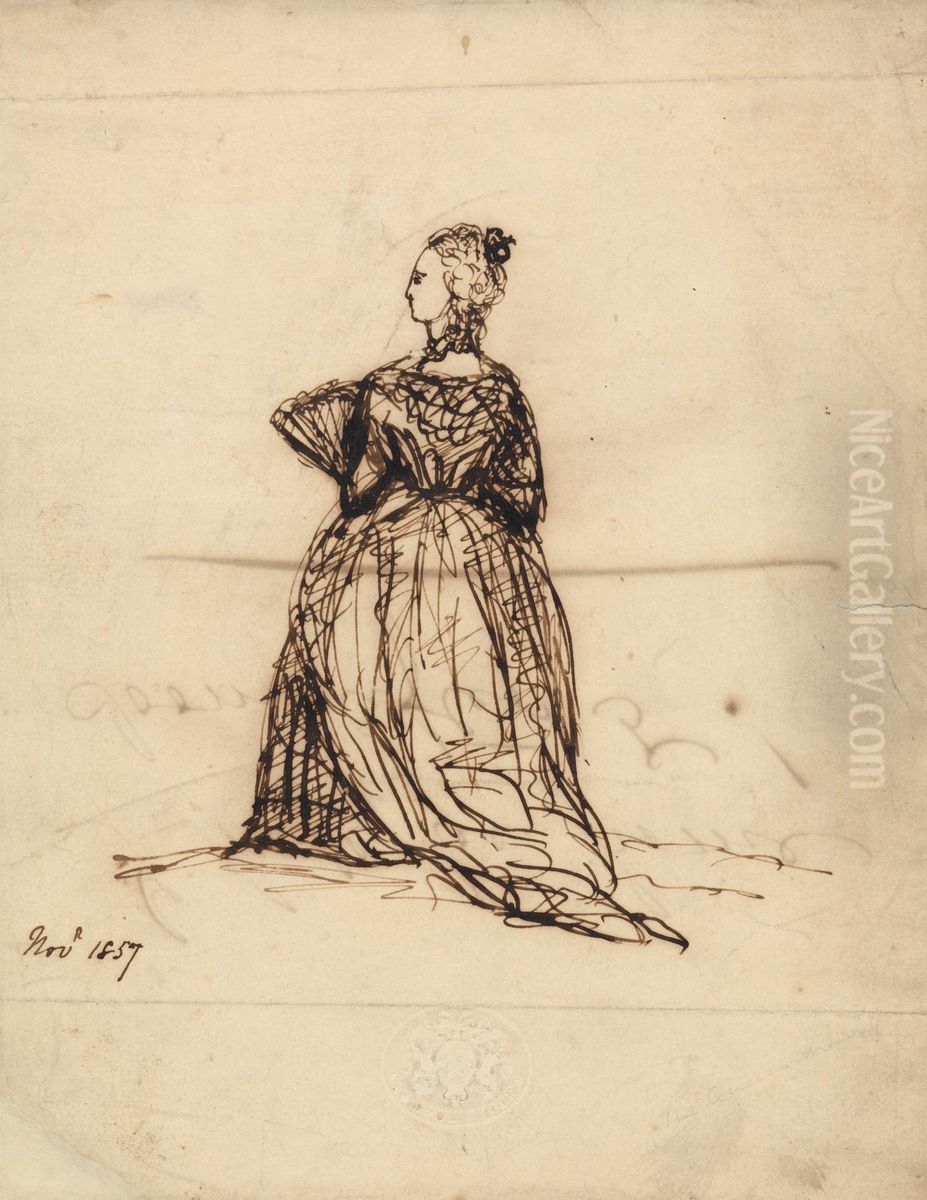 Queen Anne Oil Painting by Francis Grant