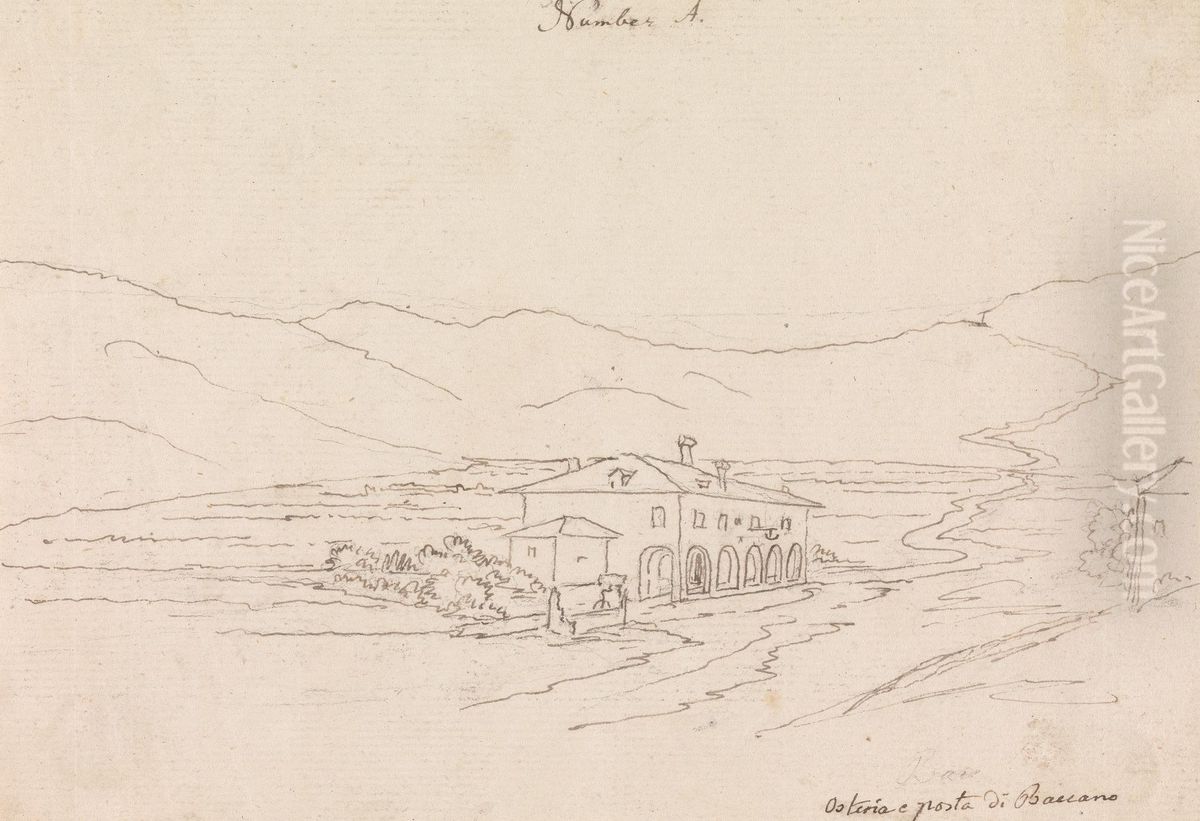 Osteria e Posta di Boccano Oil Painting by Henry Swinburne