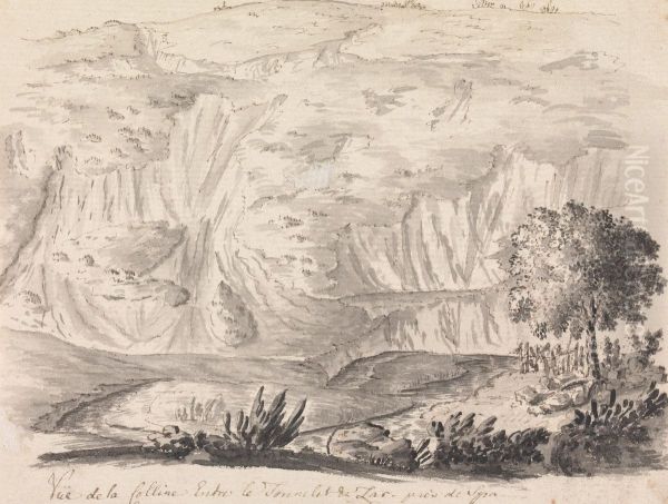 Vue de la Colline Entre le Tonnelles & Lar Pres de Spa Oil Painting by Henry Swinburne