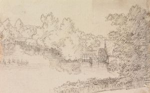 Landscape, with Watermill and River