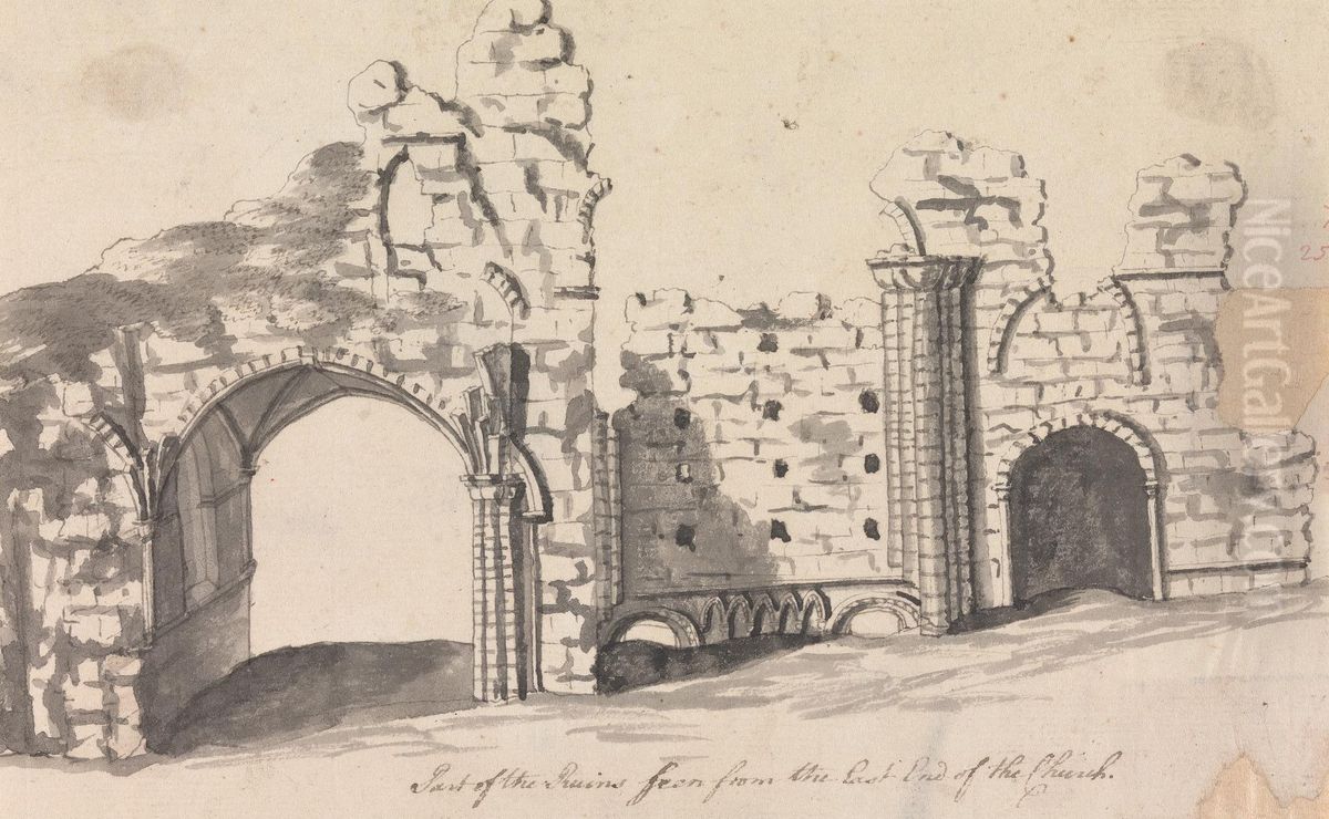 Part of the Ruins Seen From the East End of the Church Oil Painting by Henry Swinburne