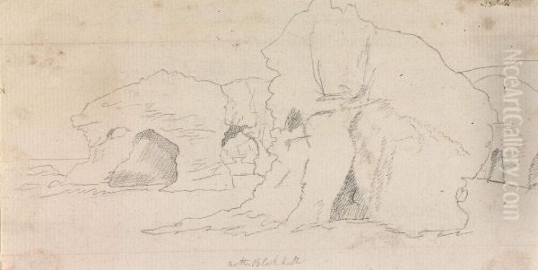 Rocky Landscape with Grotto Oil Painting by Henry Swinburne