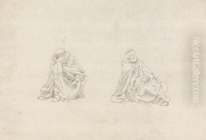 Studies of Two Seated Men