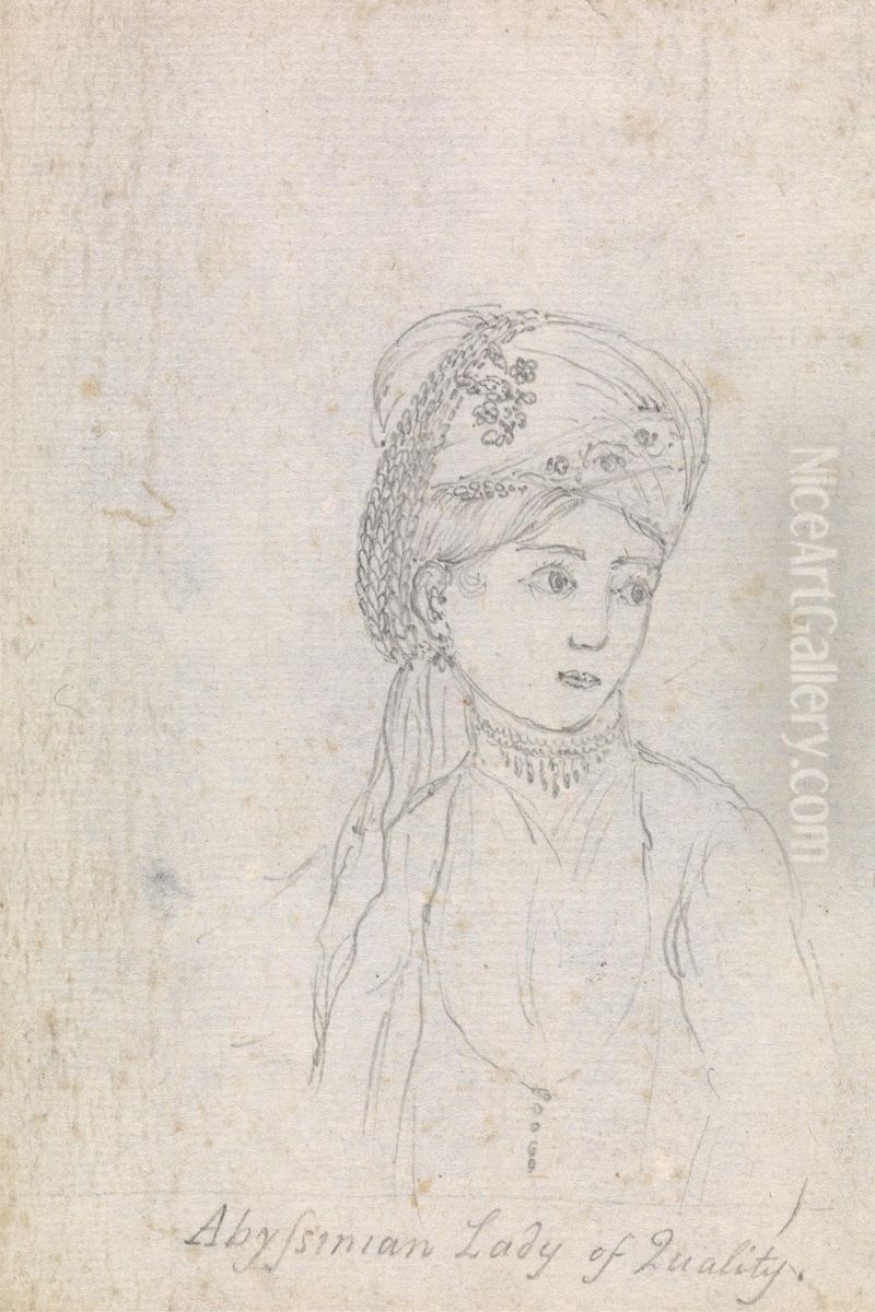 Abyssinian Lady of Quality Oil Painting by James Bruce