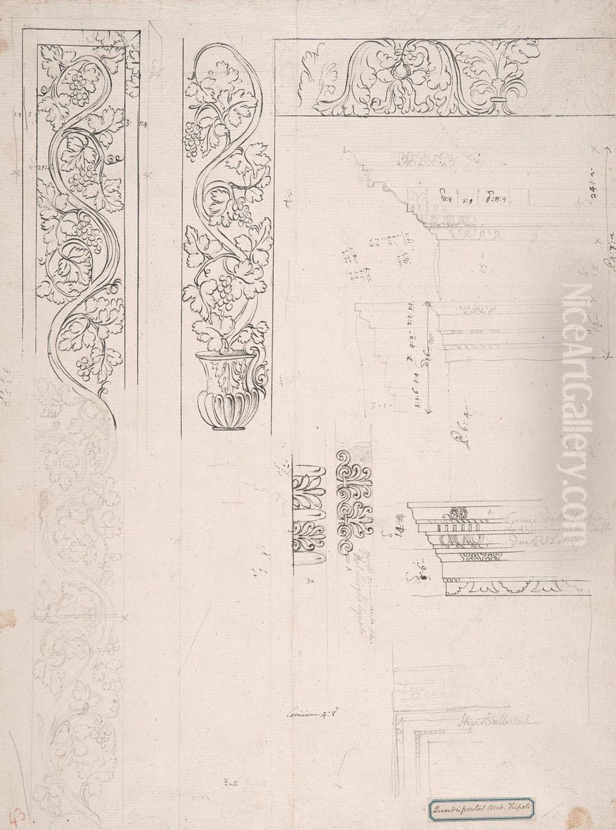 Quadrifrontal Arch Tripoli Oil Painting by James Bruce