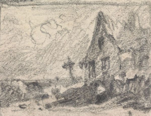 From an Album of Sixty-one Topographical Sketches Oil Painting by John Varley