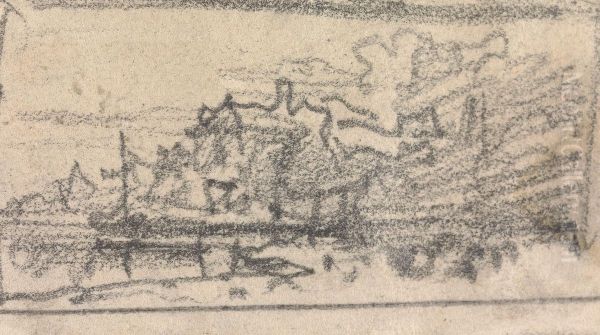 From an Album of Sixty-one Topographical Sketches Oil Painting by John Varley