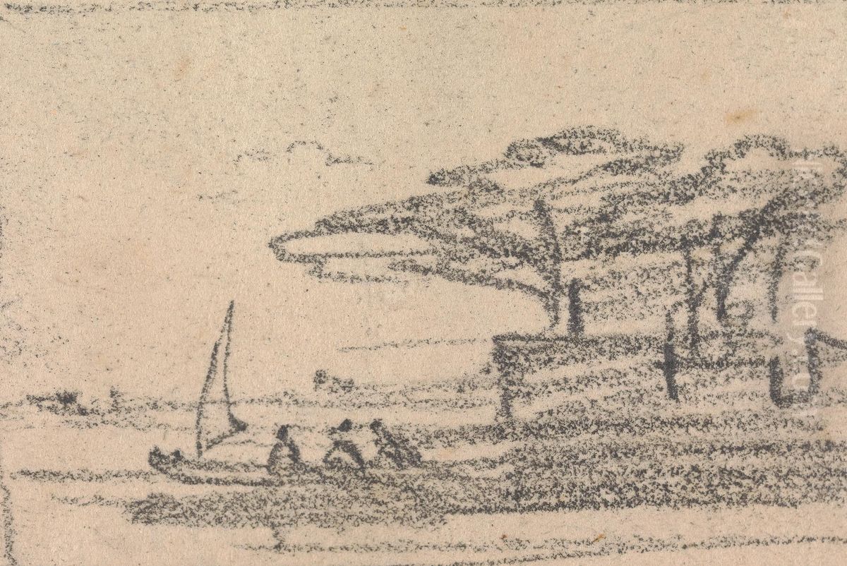 From an Album of Sixty-one Topographical Sketches Oil Painting by John Varley
