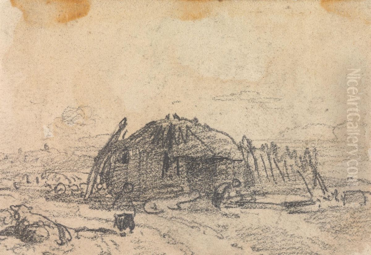 From an Album of Sixty-one Topographical Sketches Oil Painting by John Varley