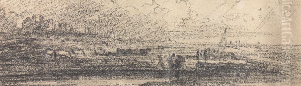 From an Album of Sixty-one Topographical Sketches Oil Painting by John Varley