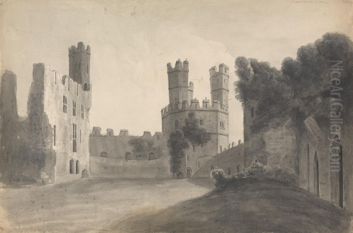 Caernarvon (Castle) Oil Painting by Isaac Weld