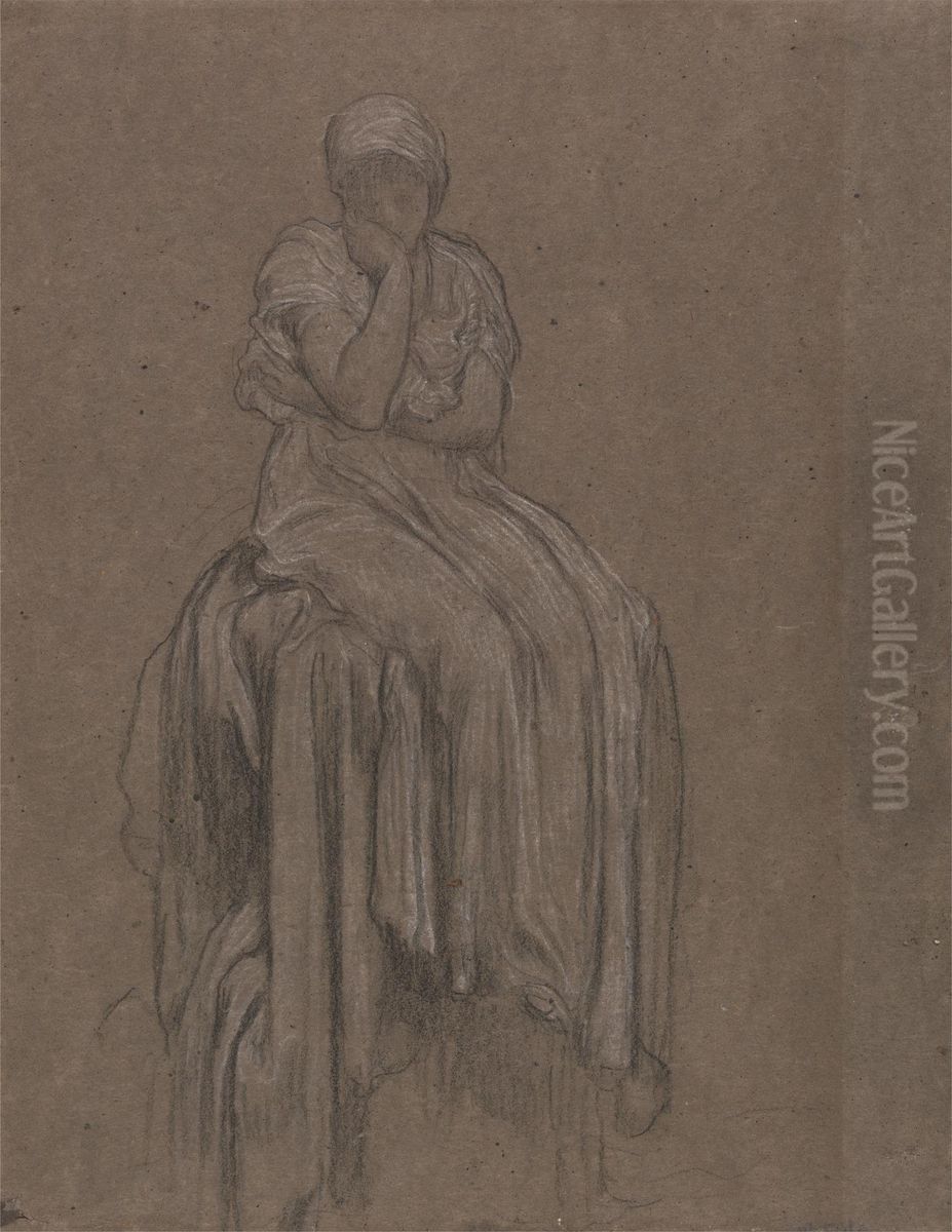 Study for Solitude Oil Painting by Lord Frederick Leighton