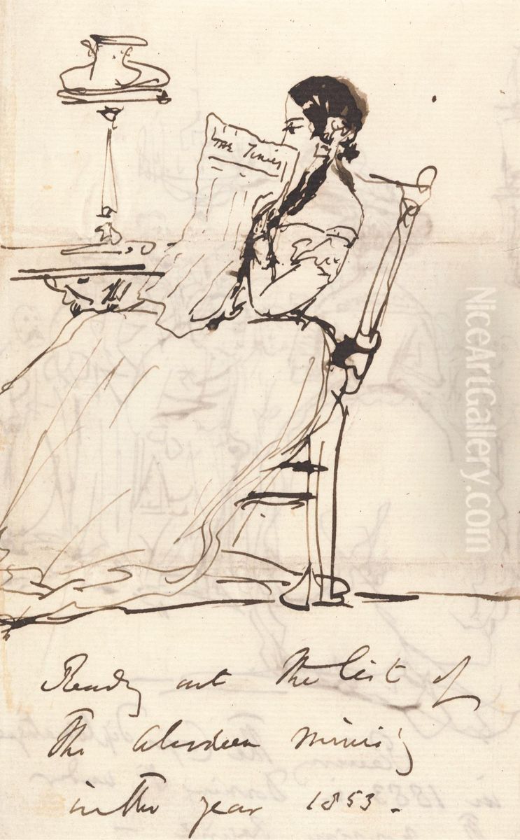 Reading out the List of the Aberdeen Ministry Oil Painting by Sir Edwin Henry Landseer