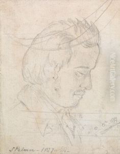 Portrait Head of Samuel Palmer
