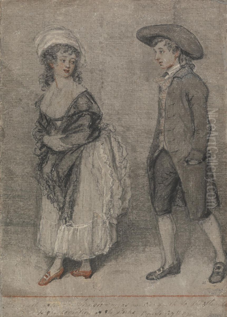 He Goeth after Her straightway as an Ox Goeth to the Slaughter (Proverbs, Chapter VII, Verse 22) Oil Painting by John Raphael Smith