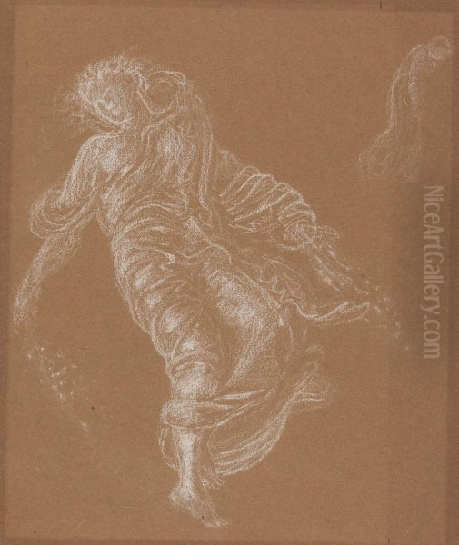 Flora Oil Painting by Edward Burne-Jones
