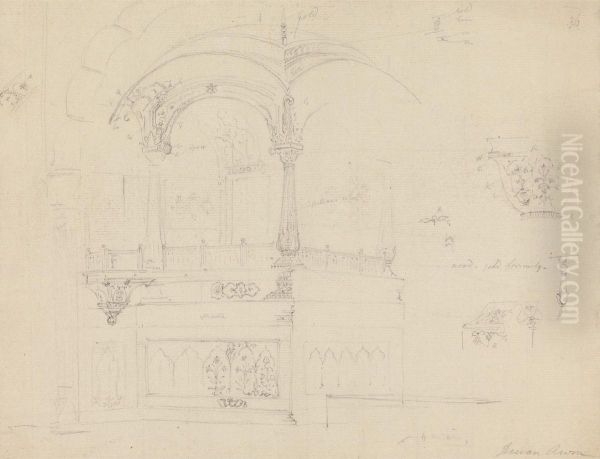 Dewan Awm Oil Painting by Thomas Daniell