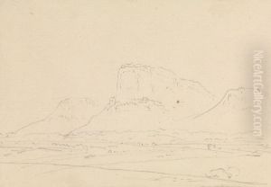 Landscape with Rock Formed Hills in the Background Landscape with Rock Formed Hills in the Background