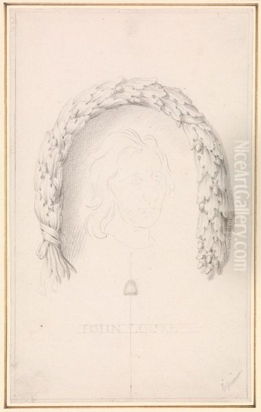 John Locke Oil Painting by Giovanni Batista Cipriani