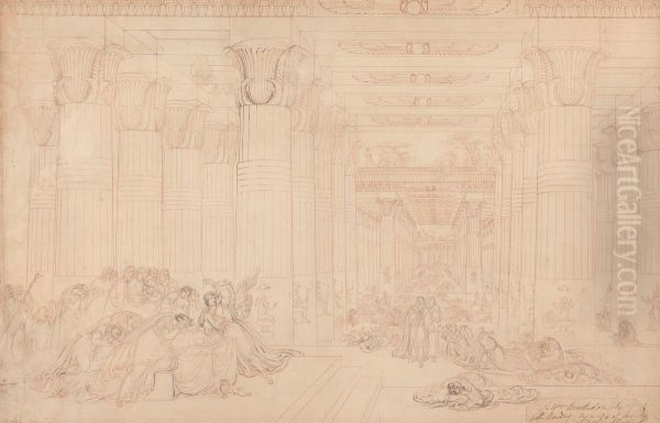 Death of the First Born of Egypt Oil Painting by John Martin