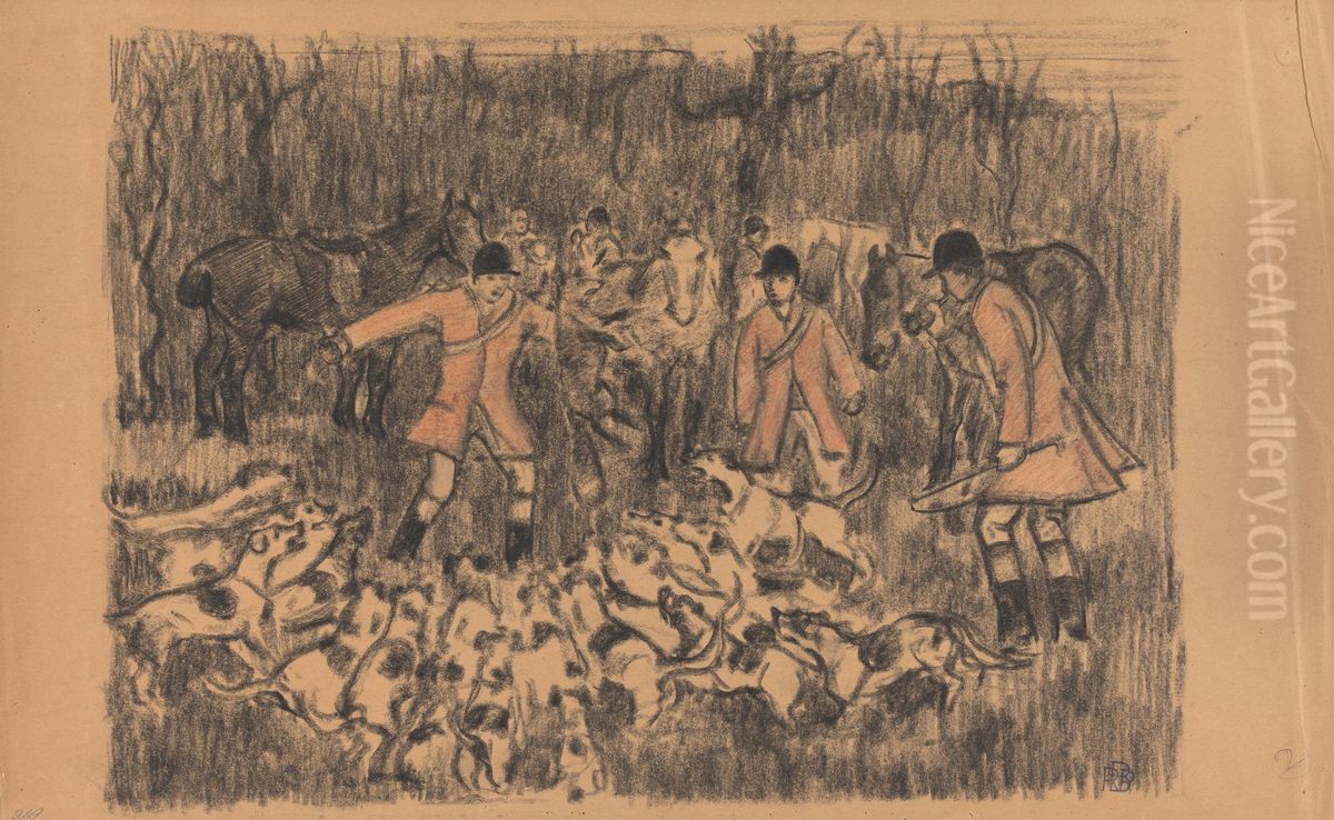 The Kill Oil Painting by Robert Bevan