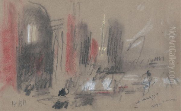 Menaggio, Corpus Domini Oil Painting by Hercules Brabazon Brabazon
