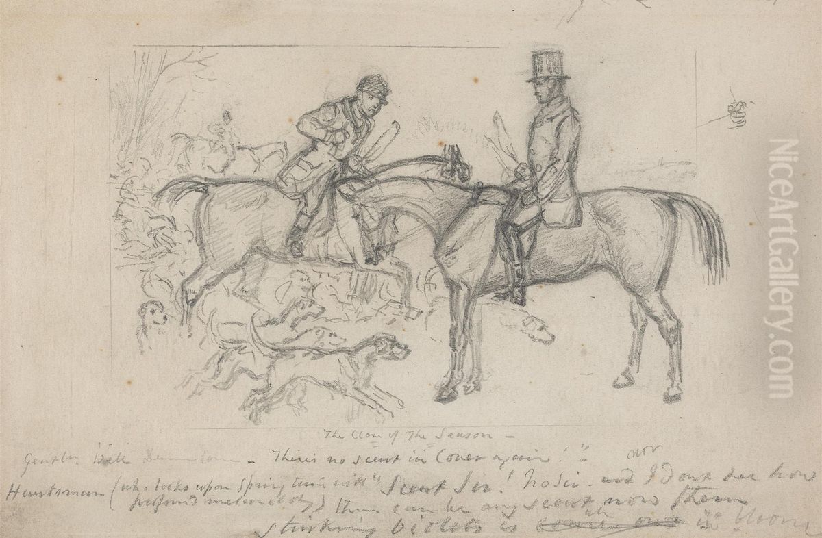 The Close of the Season Oil Painting by John Leech