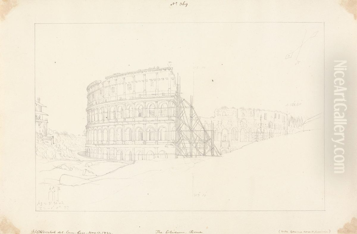 The Coliseum, Rome Oil Painting by John Frederick William Herschel