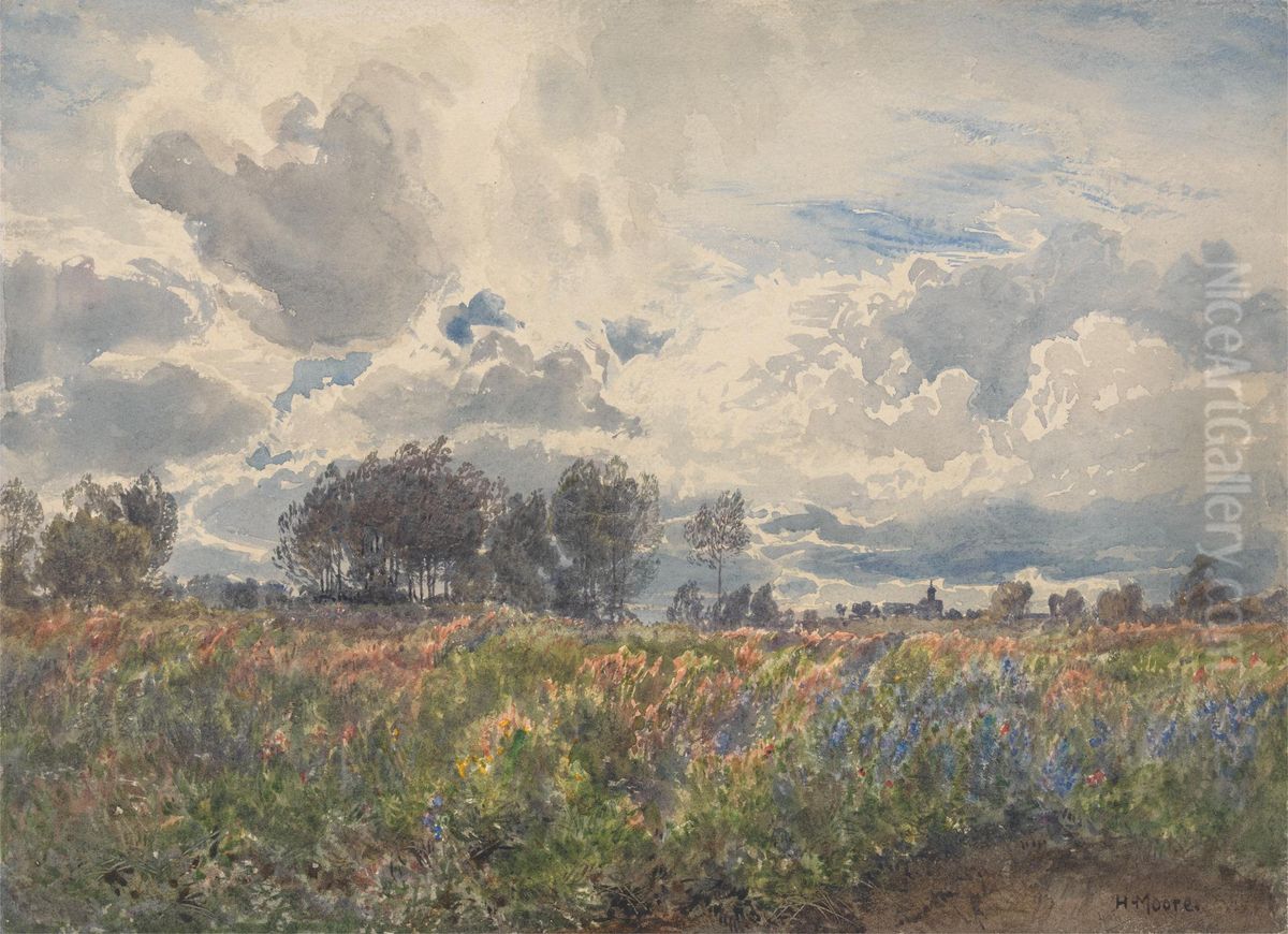 Showery June, Picardy Oil Painting by Henry Moore