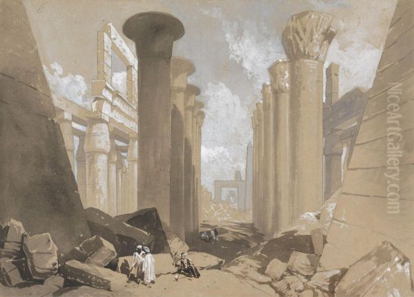 Karnak Oil Painting by William James Muller