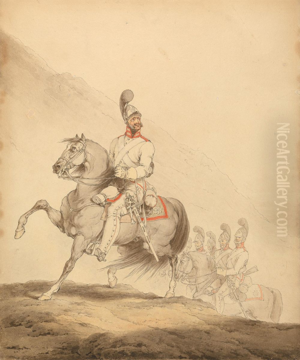 Military of the Peninsular War Oil Painting by Robert Ker Porter