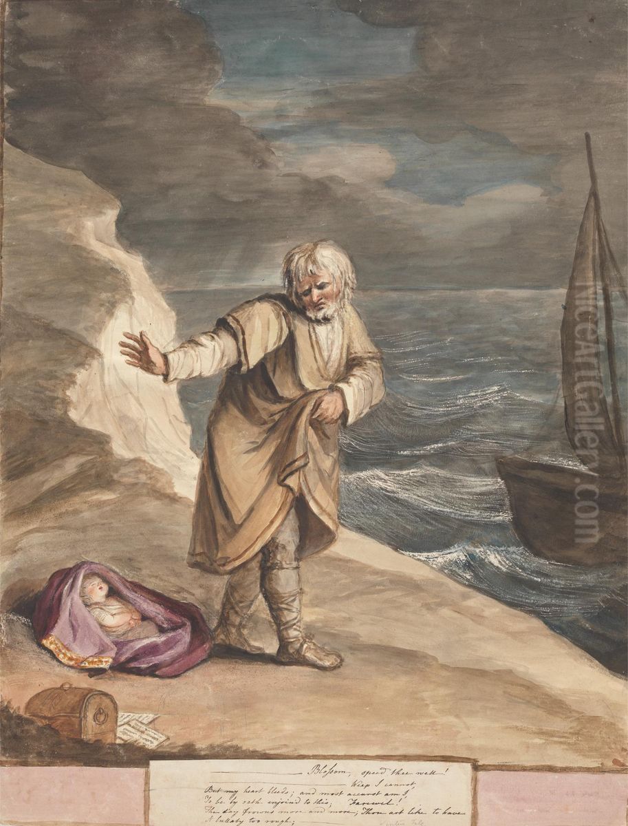 Antigonus Disposing of Perdita Oil Painting by Mary Hoare