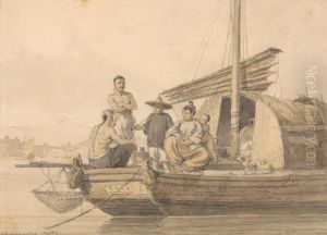 Fisherpeople on a Junk