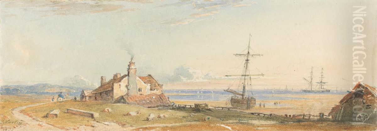 The Welsh Coast Oil Painting by John Varley