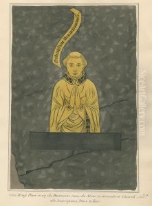 Brass Plate, unidentified from Greenford Church