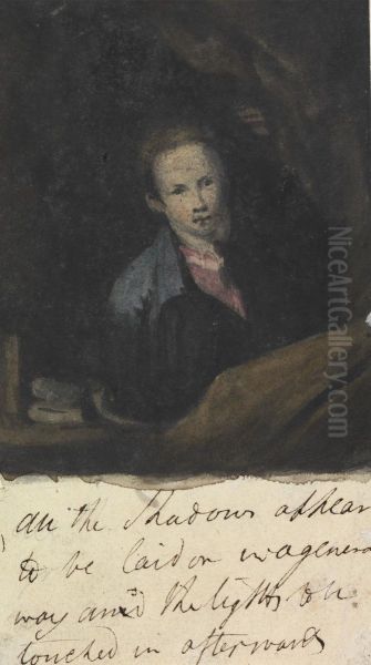 Portrait of a Young Man Oil Painting by Benjamin Haydon