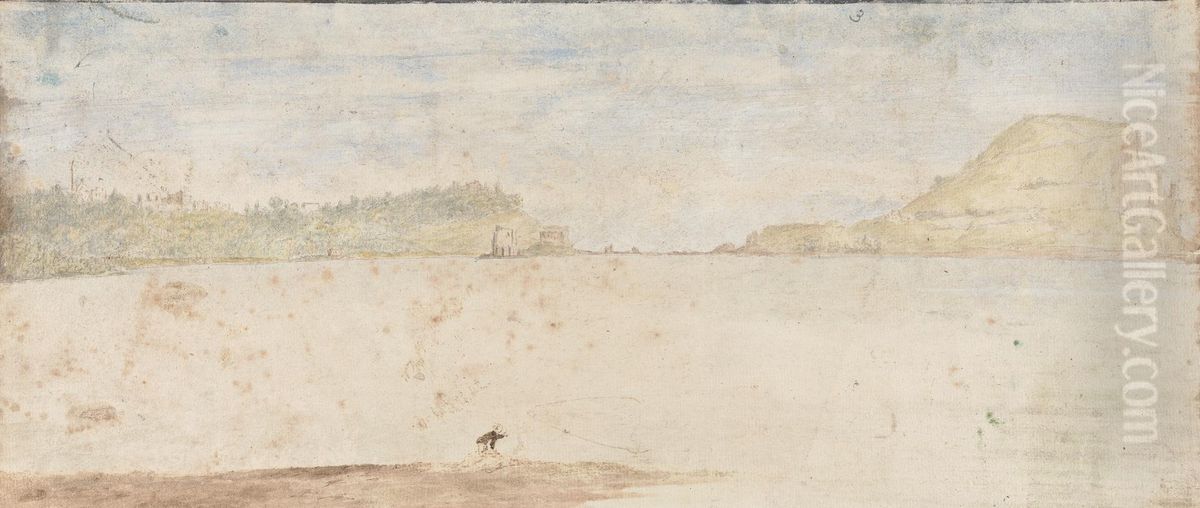 Coastal Landscape Scene Oil Painting by Henry Swinburne